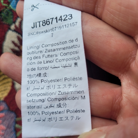 Shein Jacquard Floral Mini, VGUC, Size L - Picture 9 of 9